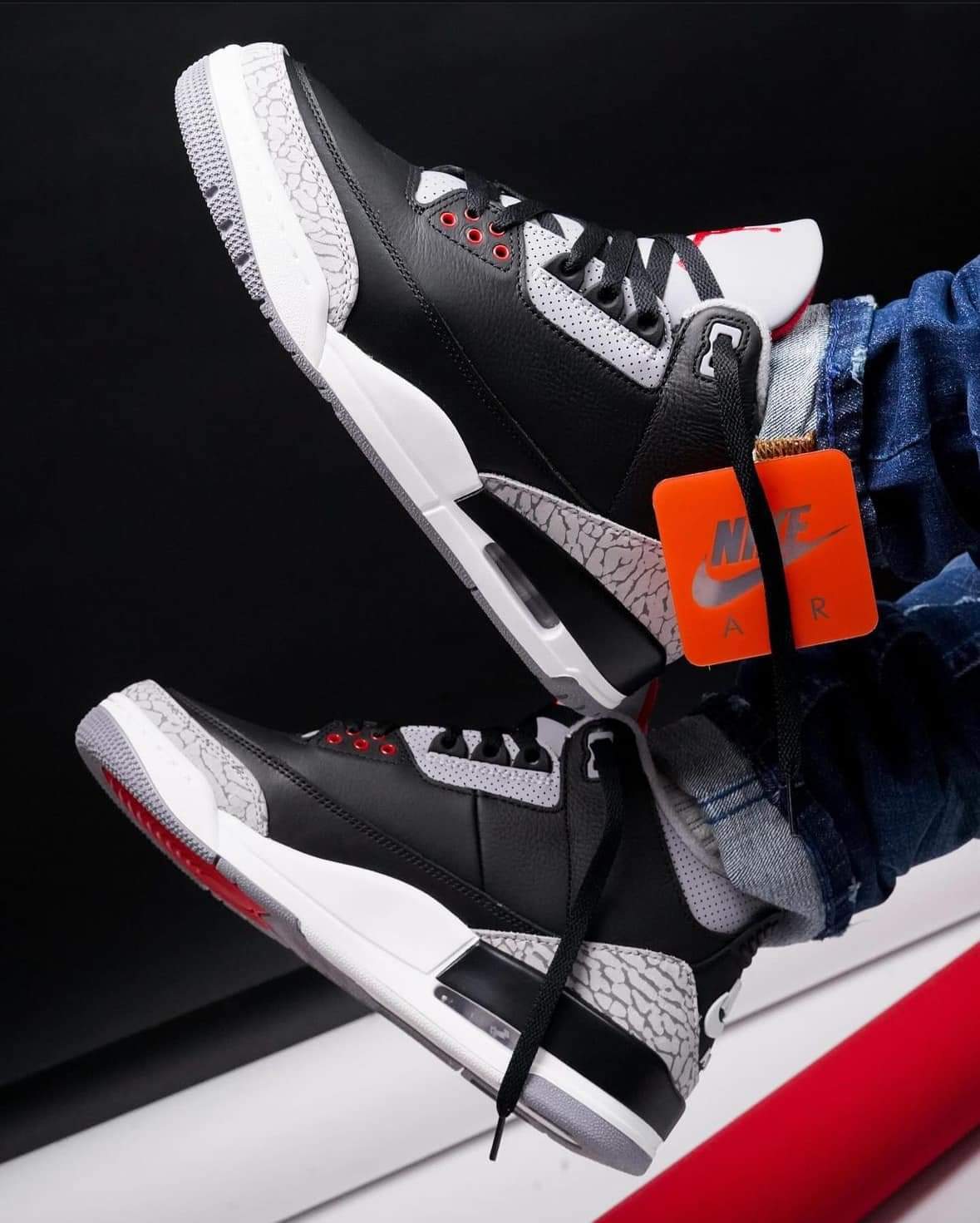 Air Jordan 3 "Black Cement" - WORLDOFSHOES