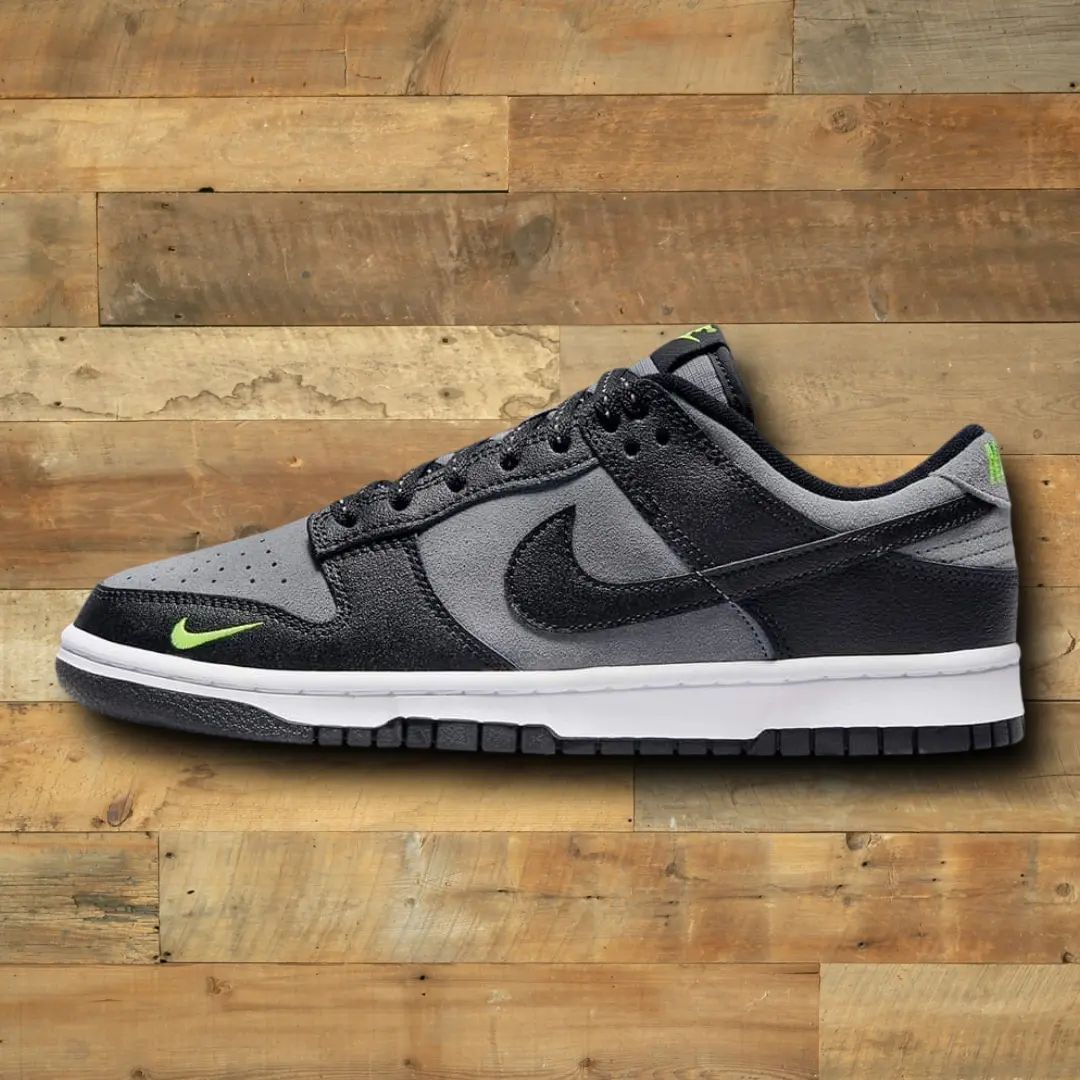 Nike Dunk low Black Grey Neón - WORLDOFSHOES