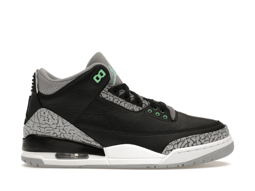Jordan 3 Retro Green Glow - WORLDOFSHOES