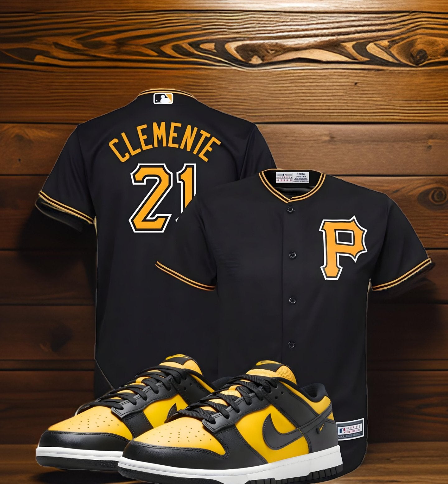 Nike Dunks Roberto CLEMENTE jerseys combo - WORLDOFSHOES