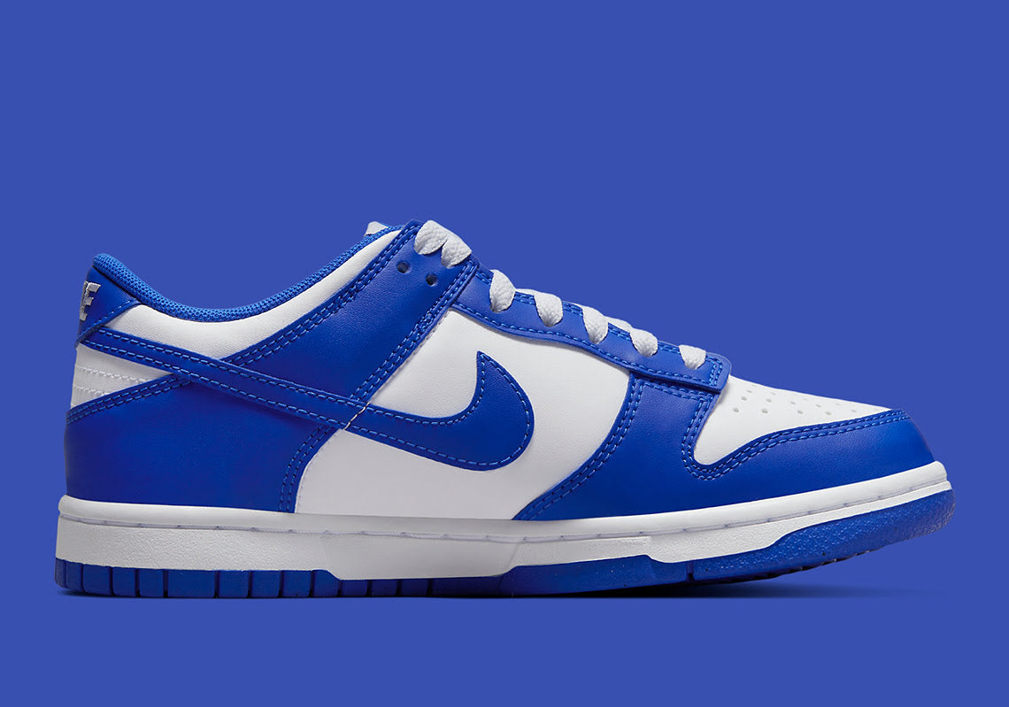Nike Dunk Low White Racer Blue. - WORLDOFSHOES