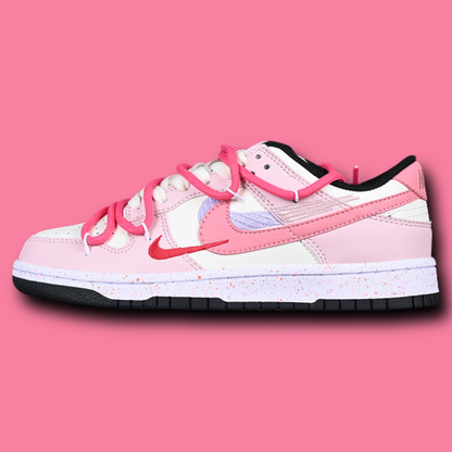 Nike dunk low double swoosh Pink White - WORLDOFSHOES