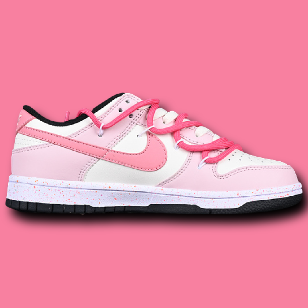 Nike dunk low double swoosh Pink White - WORLDOFSHOES