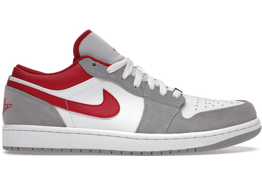 Jordan 1 Low SE Light Smoke Grey Gym Red - WORLDOFSHOES