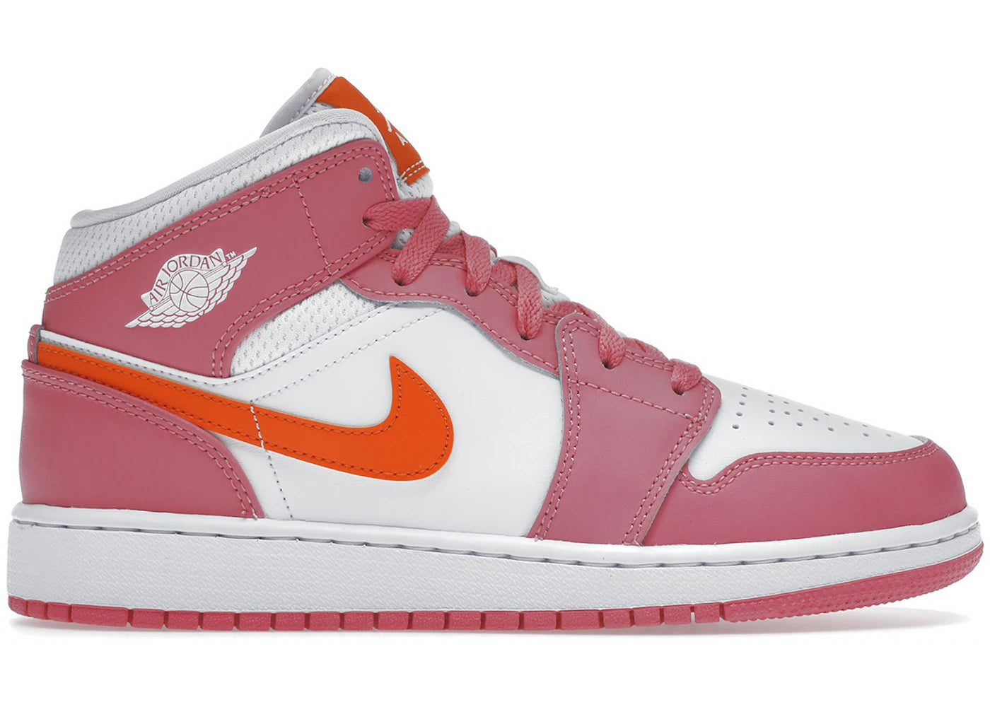 Jordan 1 Mid Pinksicle Safety Orange - WORLDOFSHOES