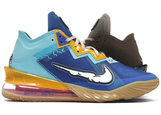 Nike LeBron 18 Low Wile E. vs Roadrunner Space Jam - WORLDOFSHOES