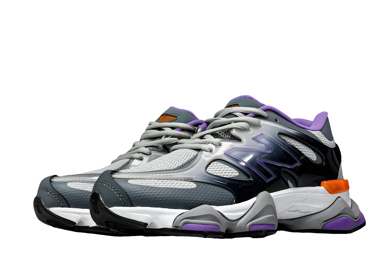 New Balance 9060 grey purple - WORLDOFSHOES