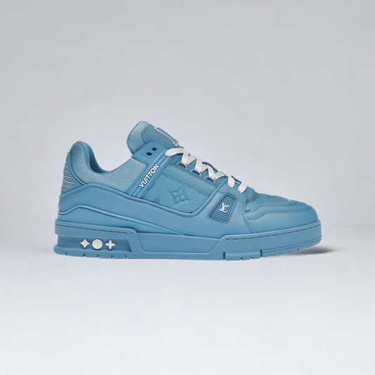 Louis Vuitton Trainer Blue Embossed Monogram