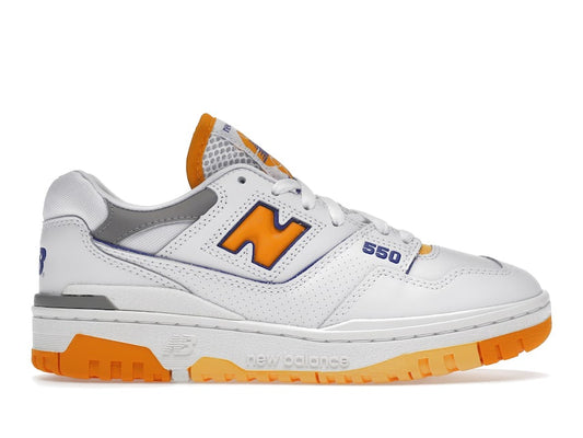 New Balance 550 White Vibrant Orange - WORLDOFSHOES