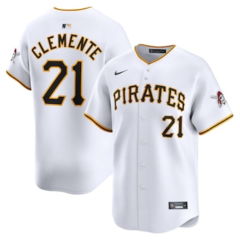 Roberto CLEMENTE jerseys MLB white-yellow-Black