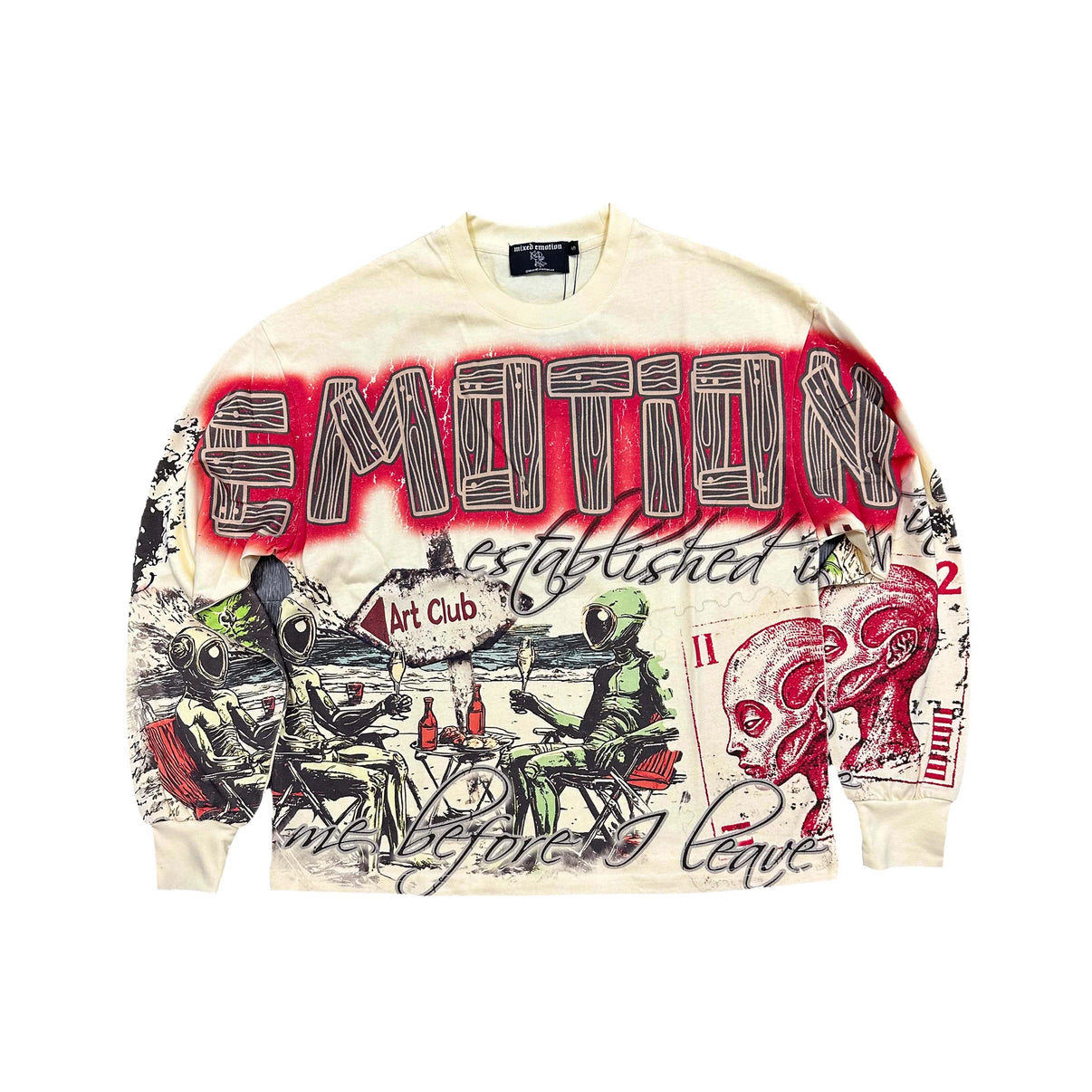 Cream ‘Art Club’ Long Sleeve - WORLDOFSHOES