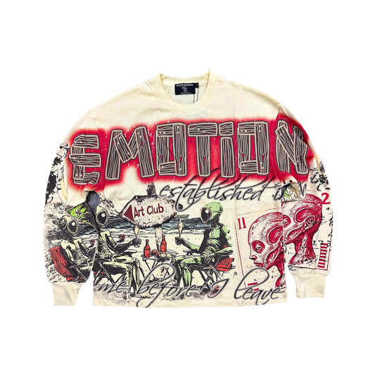 Cream ‘Art Club’ Long Sleeve - WORLDOFSHOES
