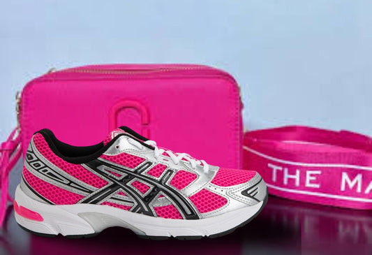 Asics Pink metallic Silver combo