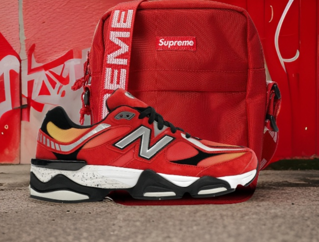 New Balance 9060 DTLR Fire Sign supreme combo