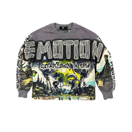 Grey “UFO” Long Sleeve - WORLDOFSHOES