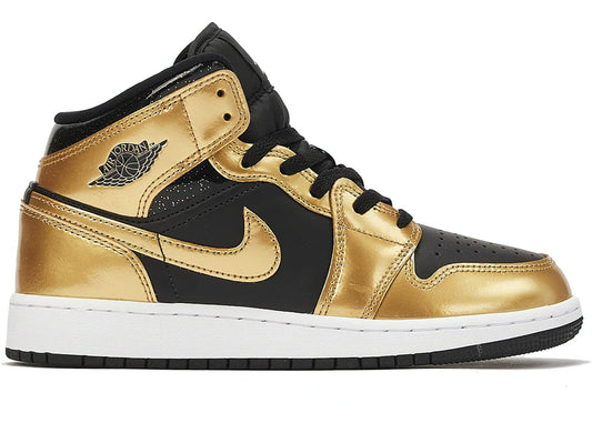 Jordan 1 Mid SE Metallic Gold Black - WORLDOFSHOES