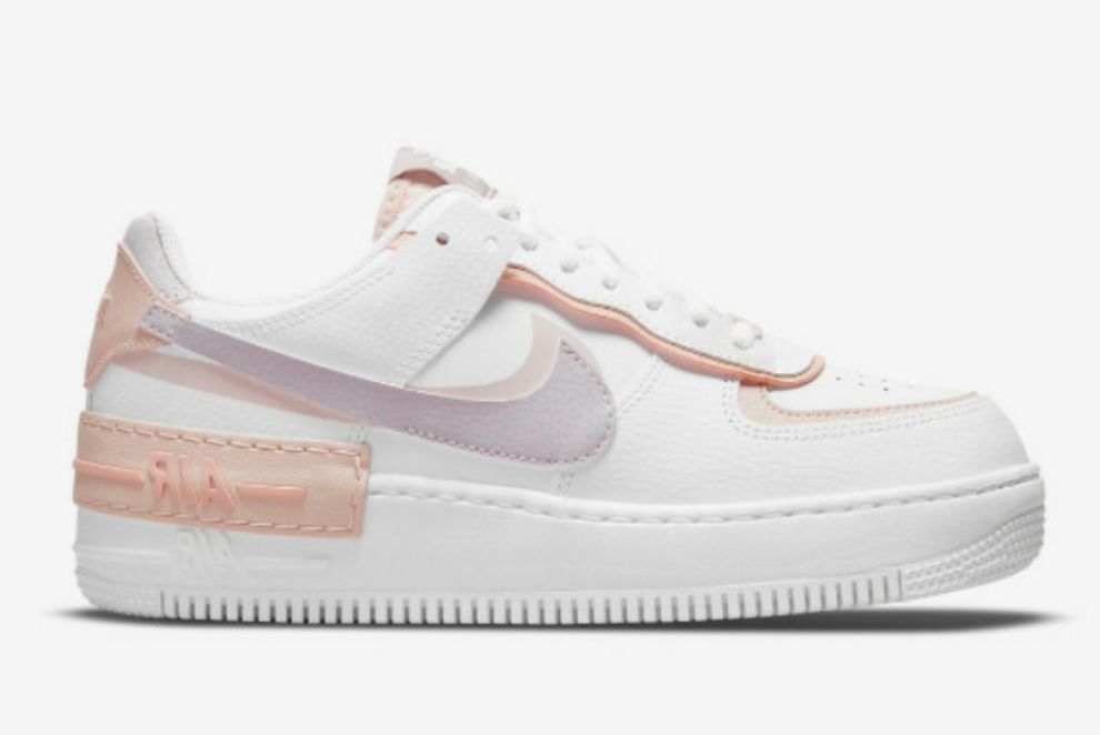 Nike Airforce 1 shadow White/Pink Oxford/ Rose Whisper - WORLDOFSHOES