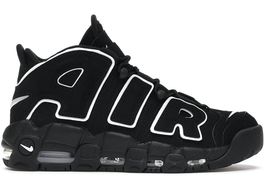 Nike Air More Uptempo Black White - WORLDOFSHOES