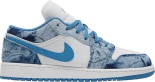 Jordan 1 Low 'Washed Denim' - WORLDOFSHOES