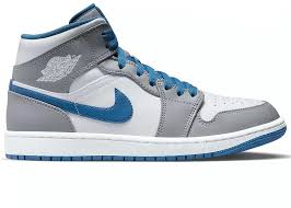 Jordan 1 Mid True Blue - WORLDOFSHOES