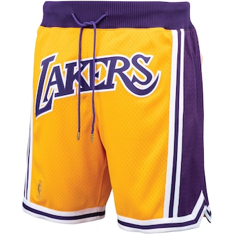 Men's Los Angeles Lakers Mitchell & Ness Purple Hardwood Classics 1996-97 Just Don Shorts - WORLDOFSHOES