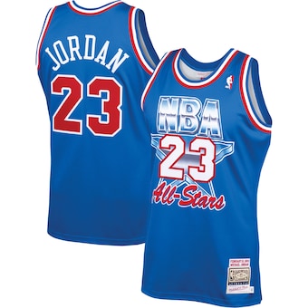 Men's Michael Jordan Mitchell & Ness Royal 1993 NBA All-Star Game Eastern Conference Hardwood Classics Authentic Jersey - WORLDOFSHOES